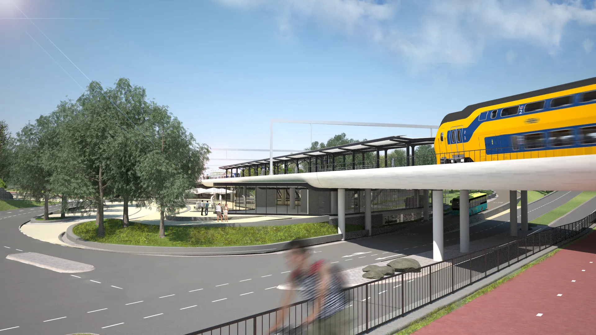 sdz artist impression aanzicht onderdoorgang driebergen zijde
