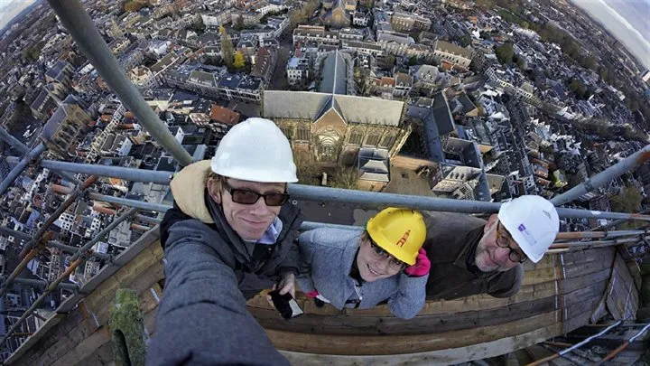 selfie vanaf domtoren