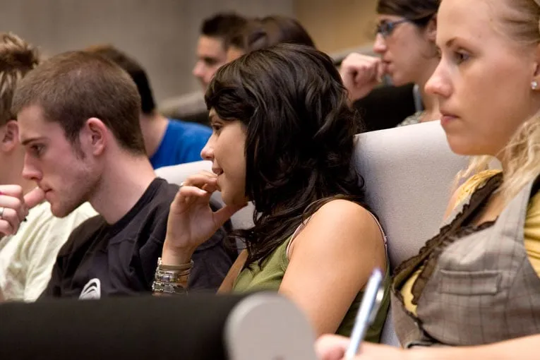 studenten volgen college web