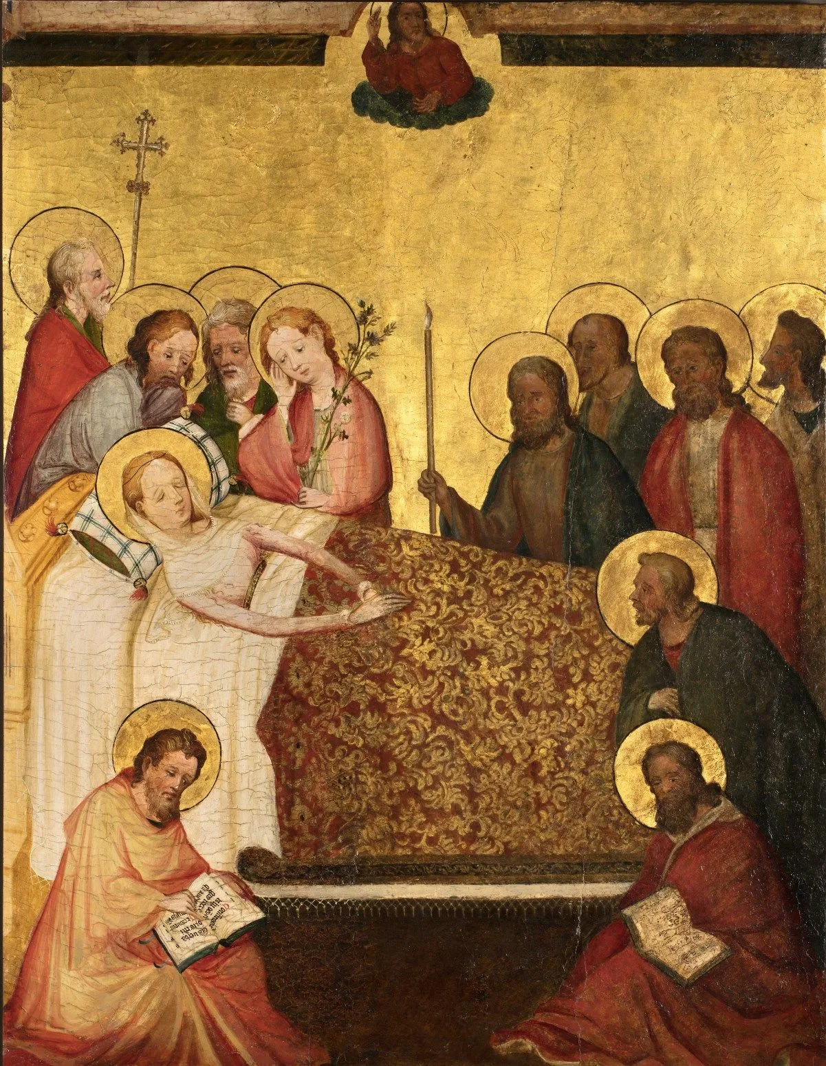 middelrijns altaar sterfbed van mariamiddelrijn of westfalen ca 1410 utrecht