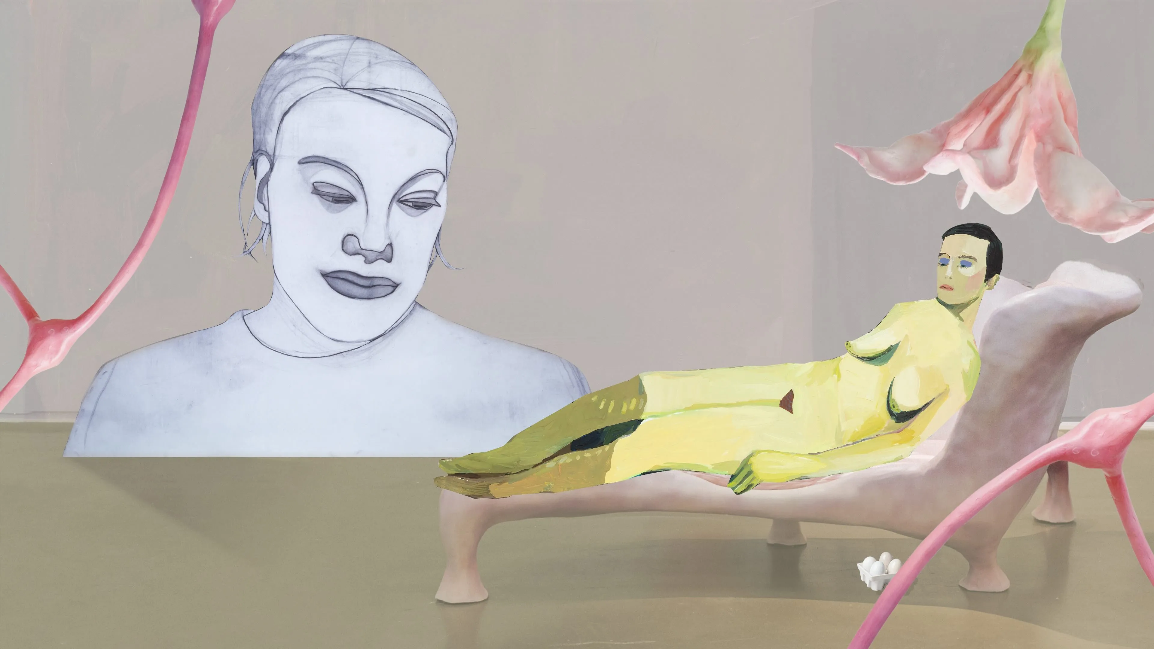 collage van werken samengesteld door anna aagaard jensen 2024