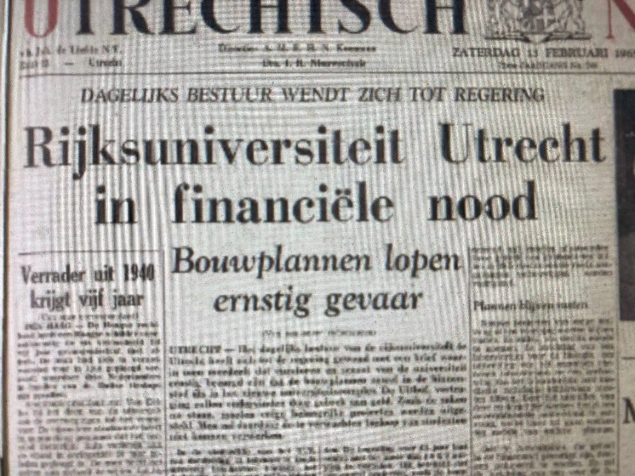 geldnood universiteit