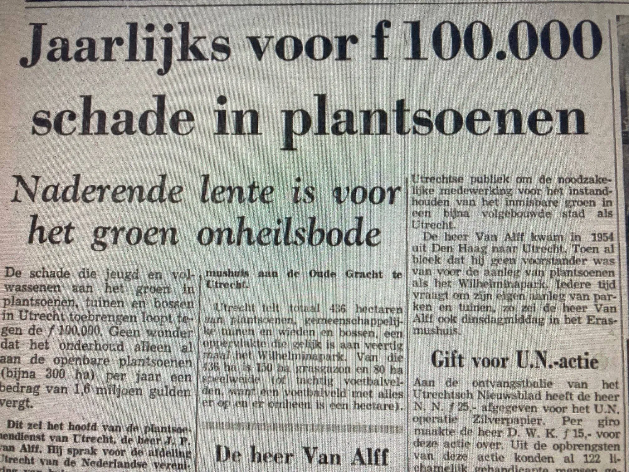 schade plantsoenen