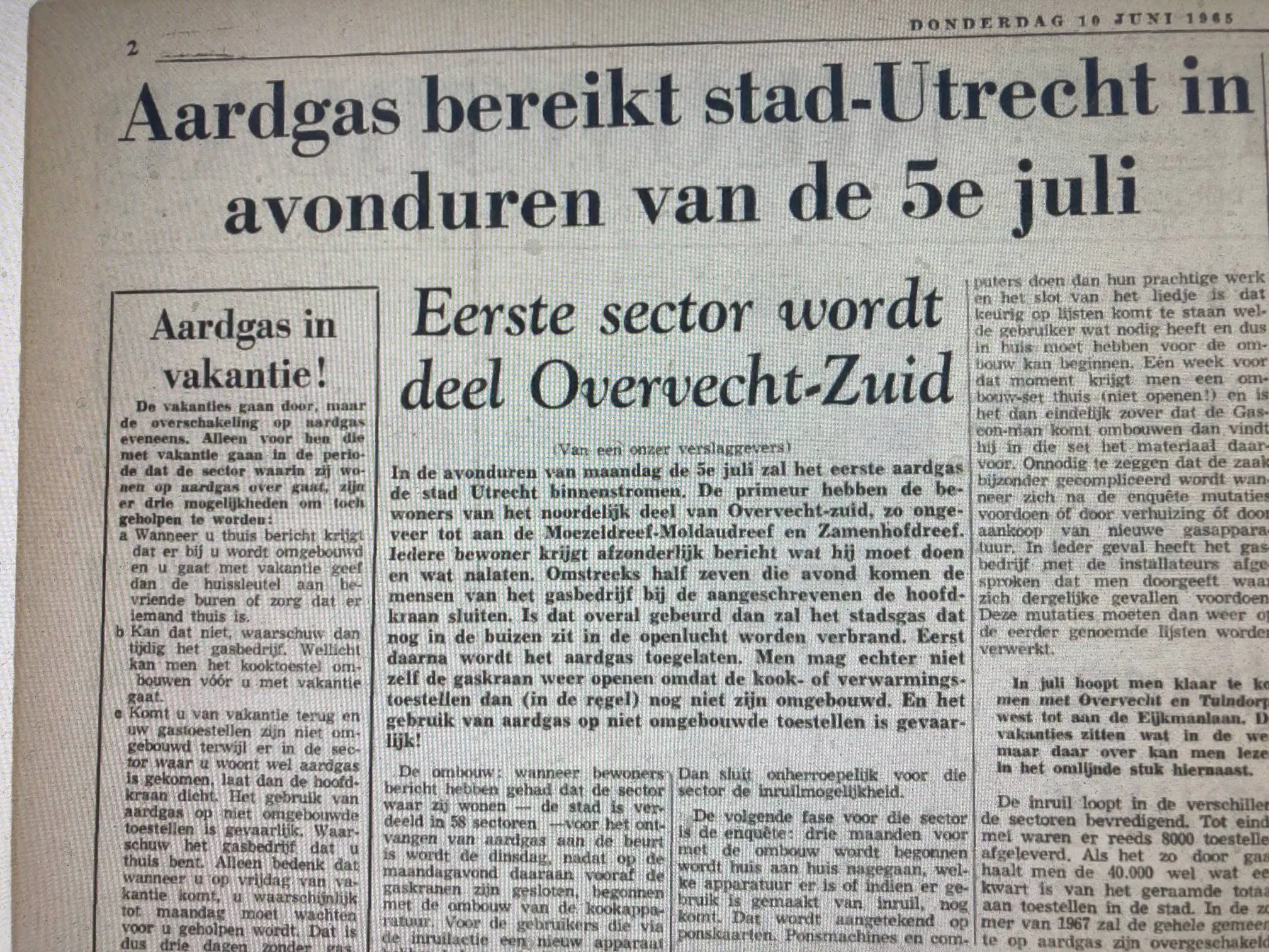 aardgas in utrecht