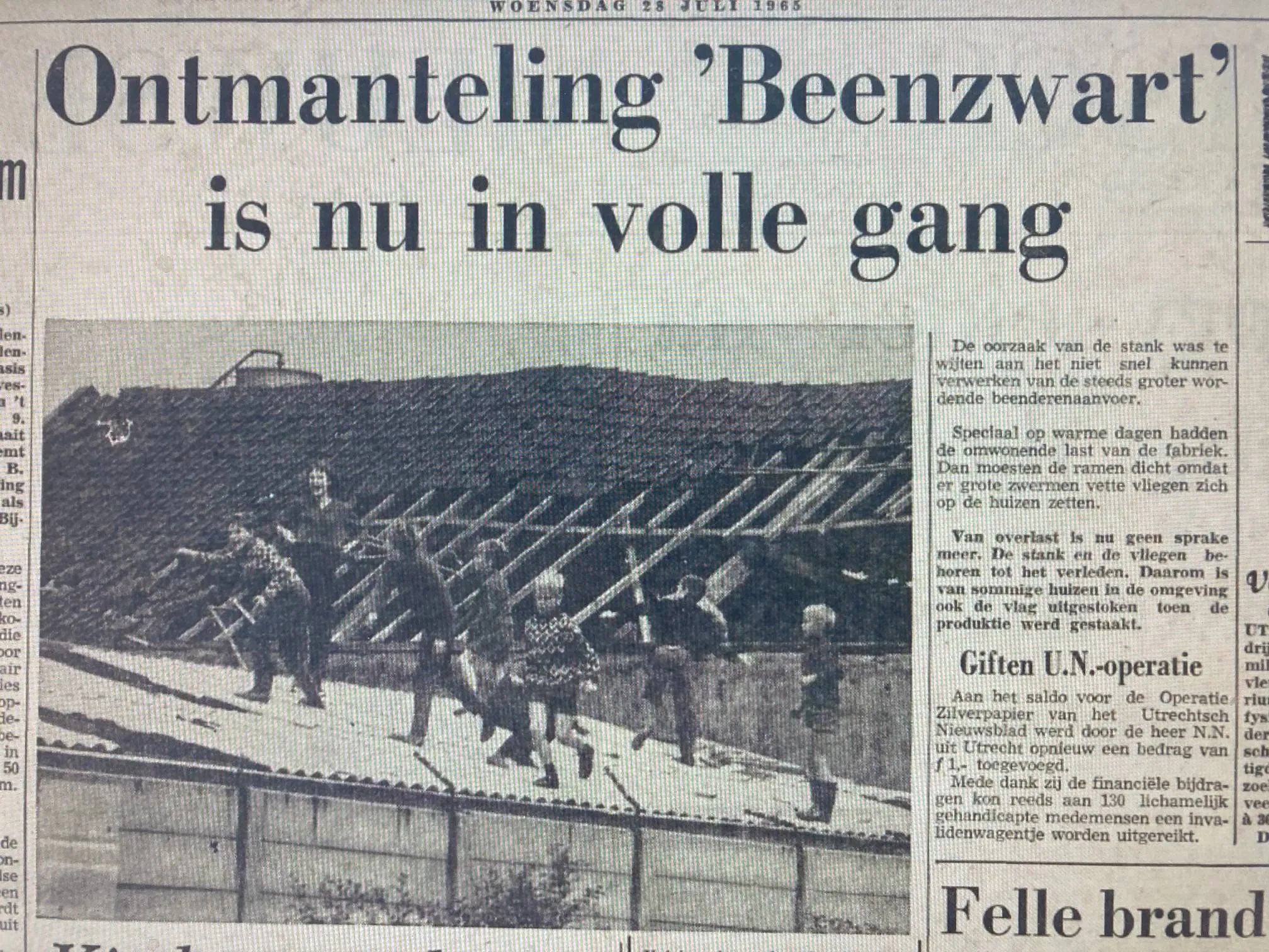 ontmanteling beenzwart
