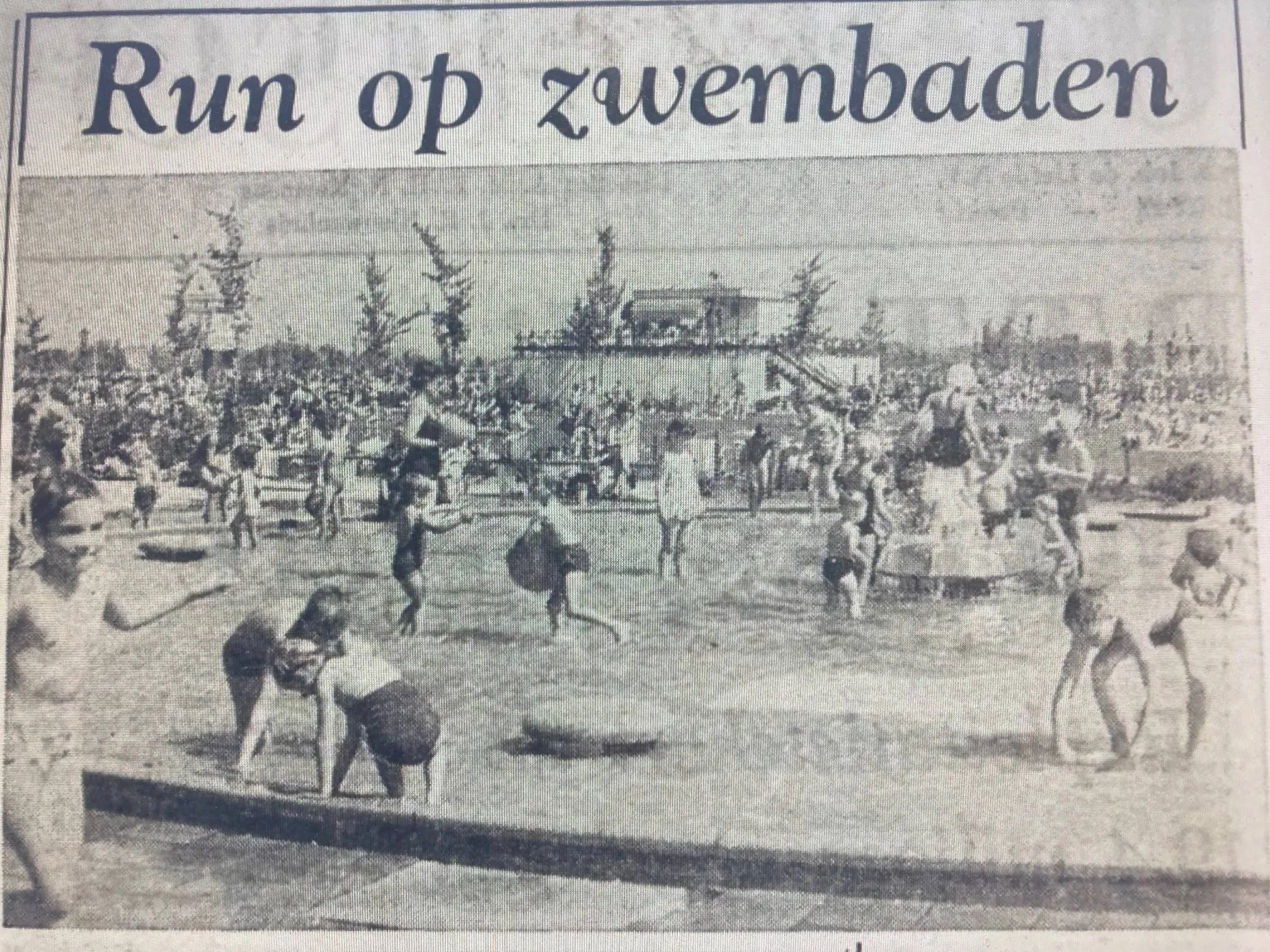 run op zwembaden