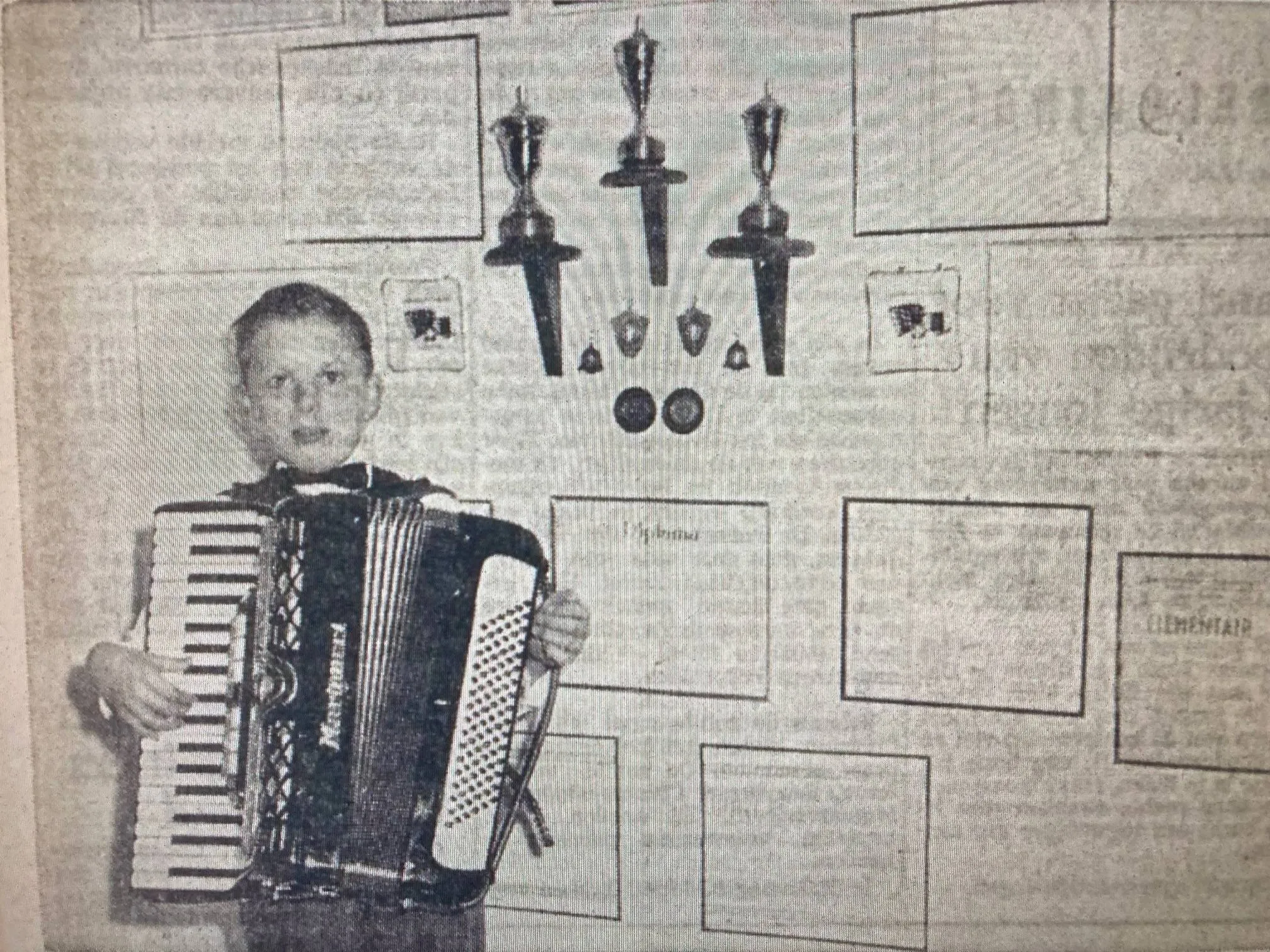 Mario op de accordeon