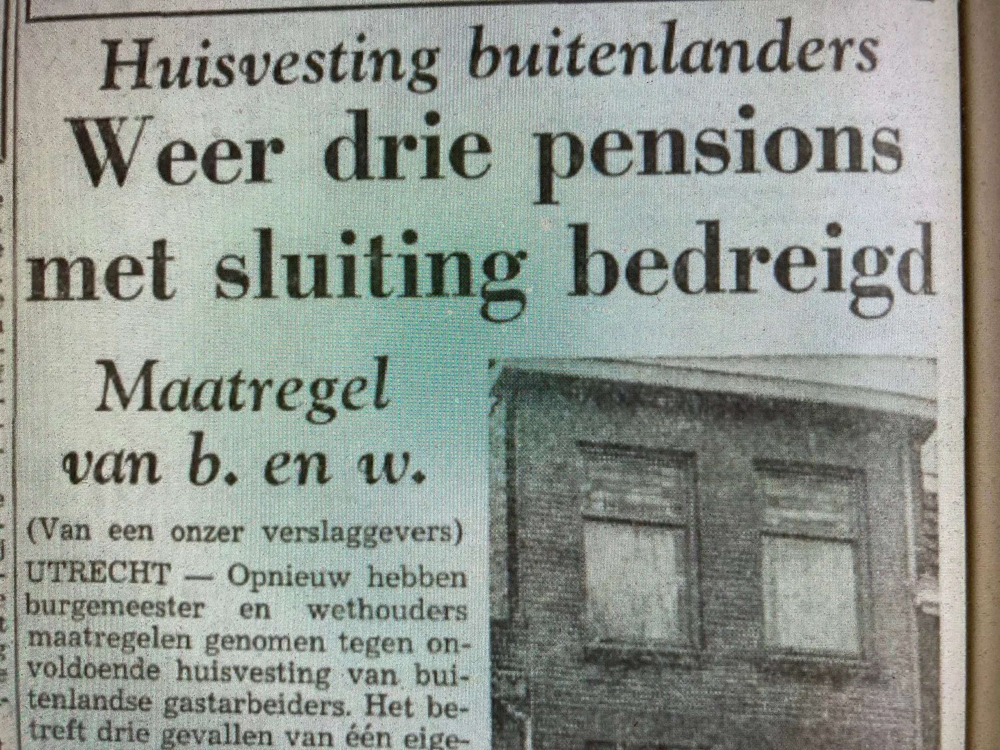 huisvesting gastarbeiders