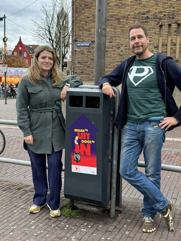 Wethouder Schilderman en Anton Damen (Plandelman)