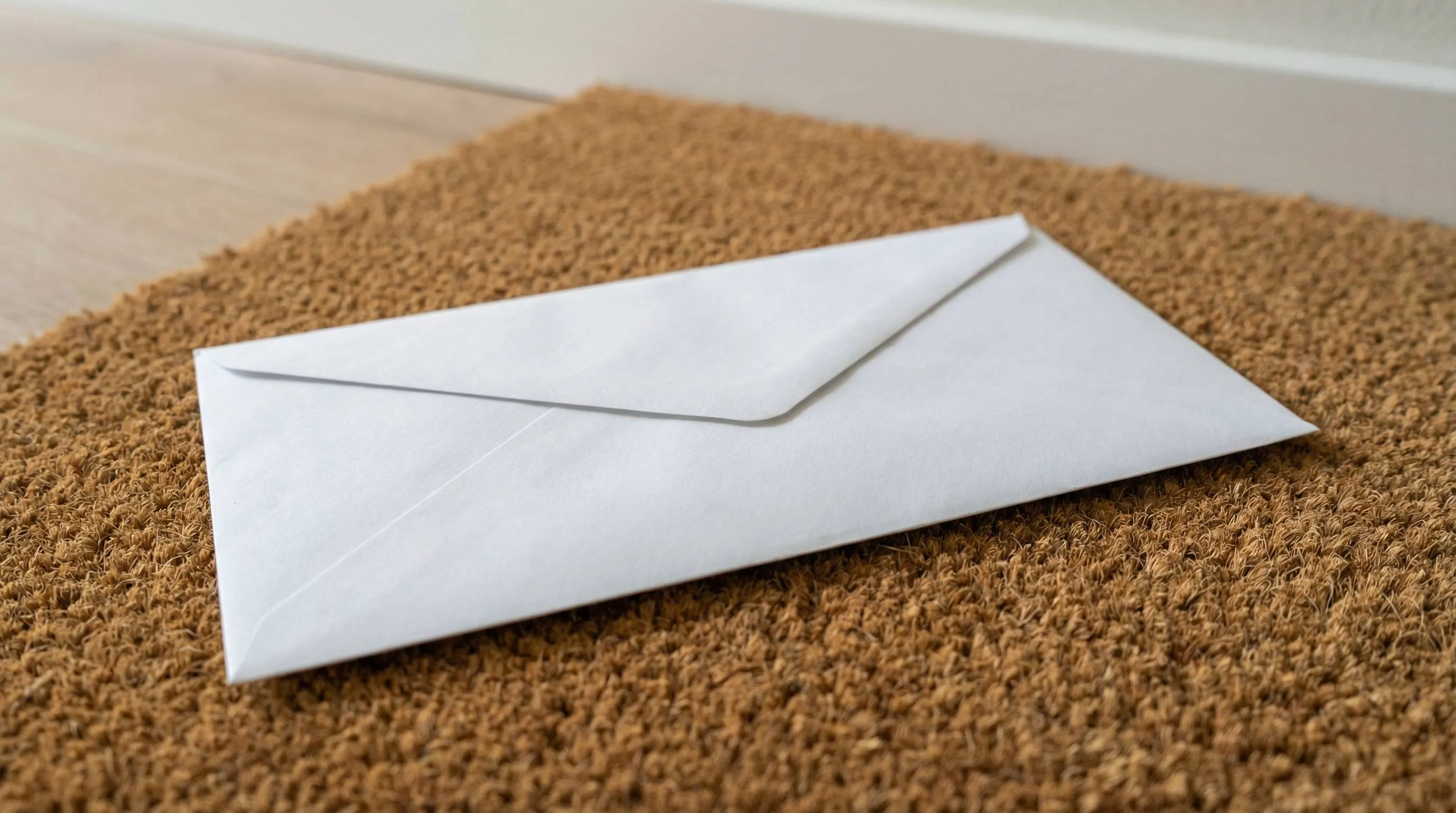Envelop op deurmat