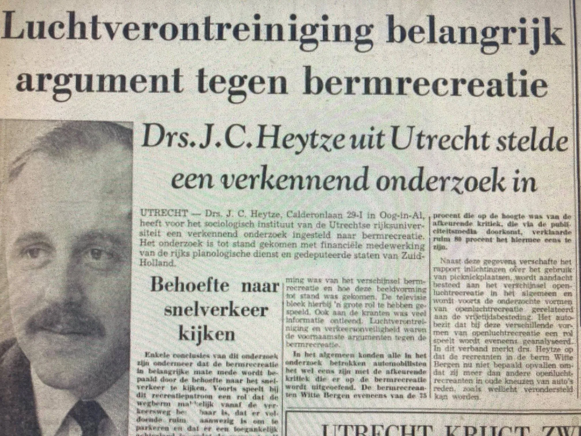 onderzoek bermrecreatie