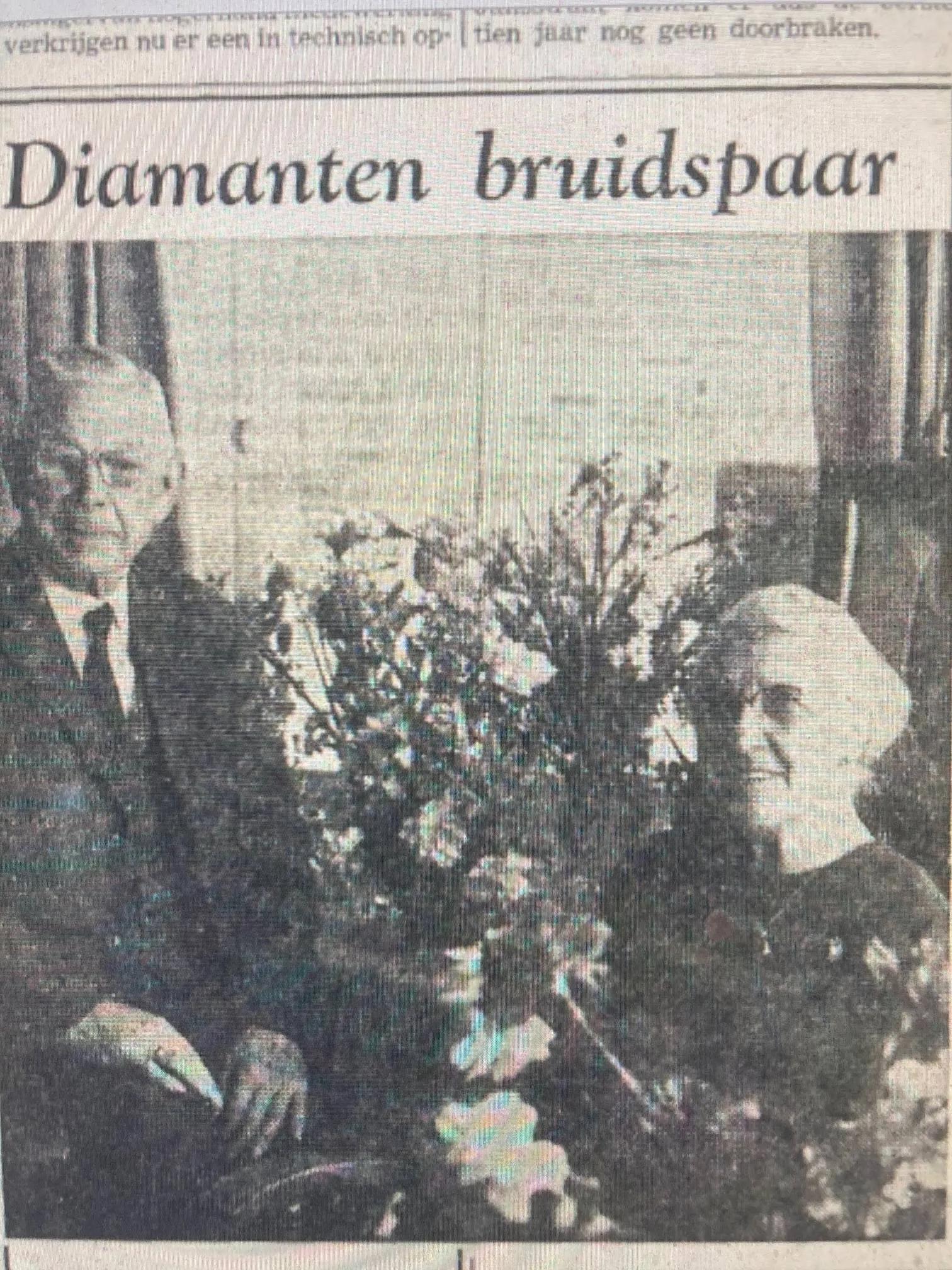 diamantan bruidspaar