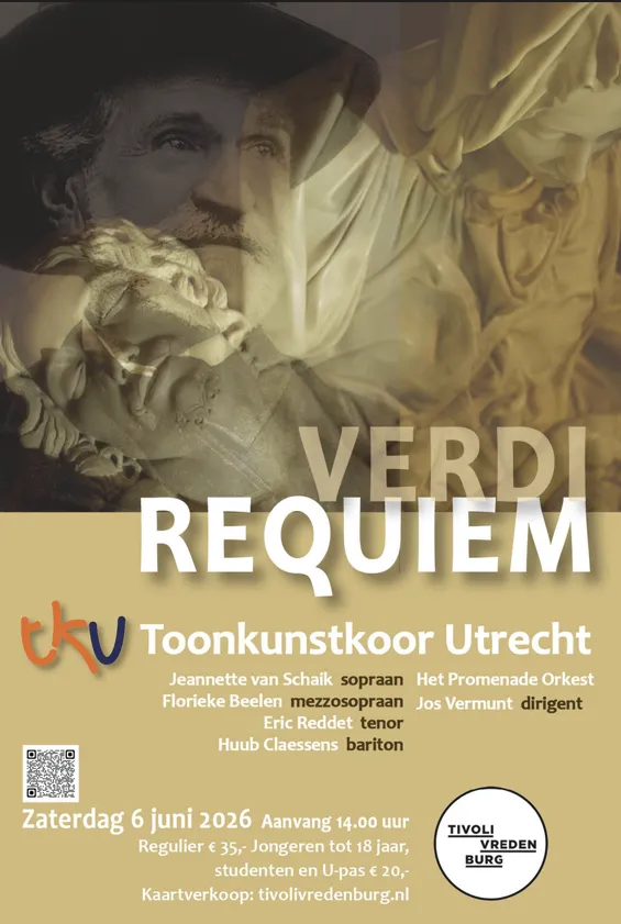 Poster Verdi Requiem - Toonkunstkoor Utrecht
