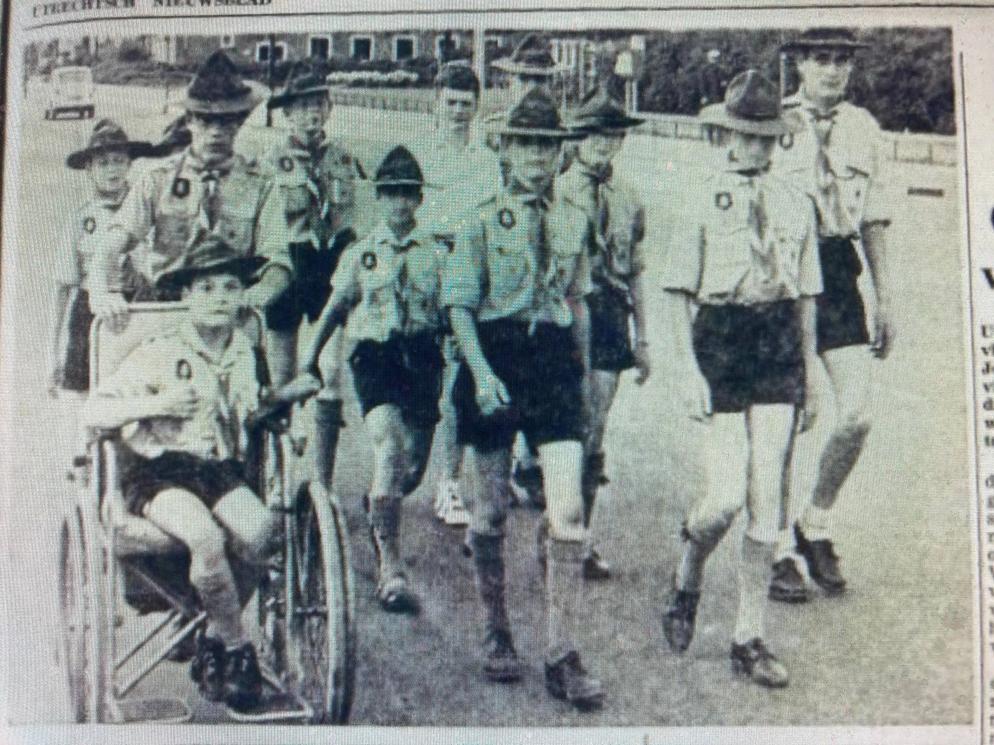 padvinders tijdens avondvierdaagse