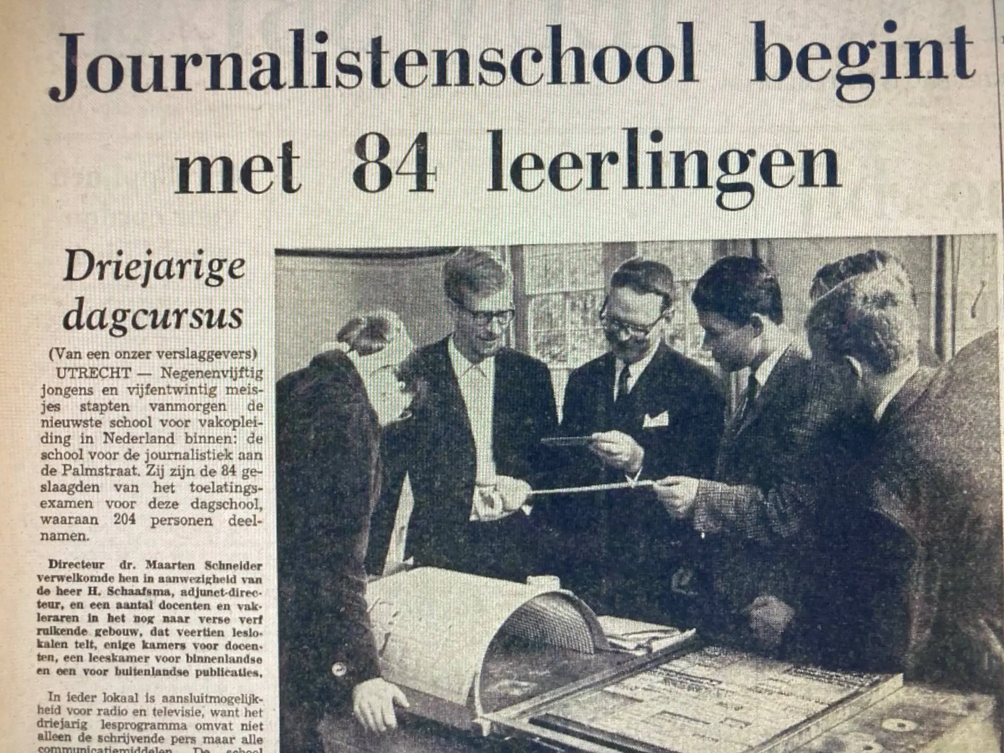 begin journalistenschool