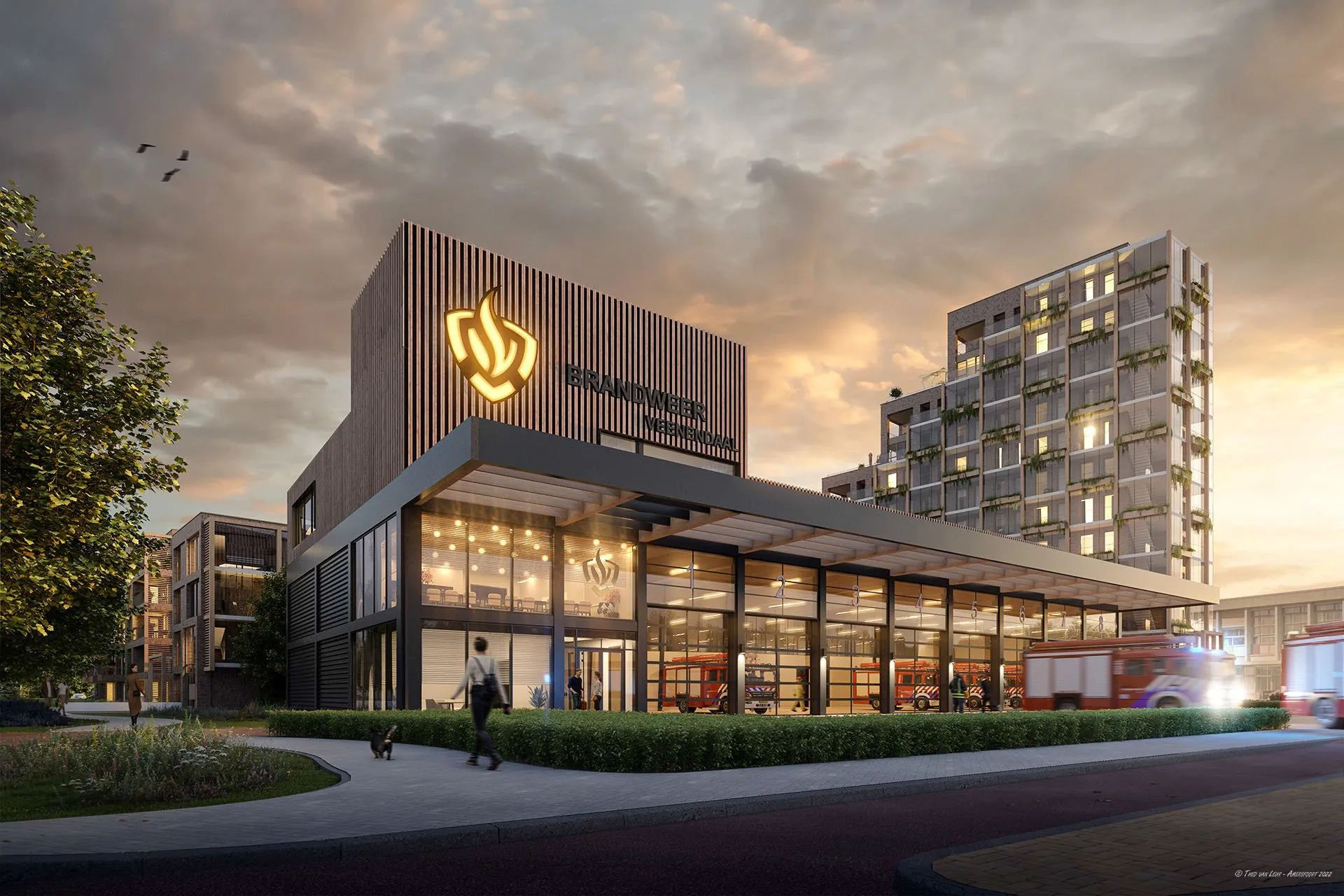 brandweerkazerne en woningen bouwbedrijf kreeft 1