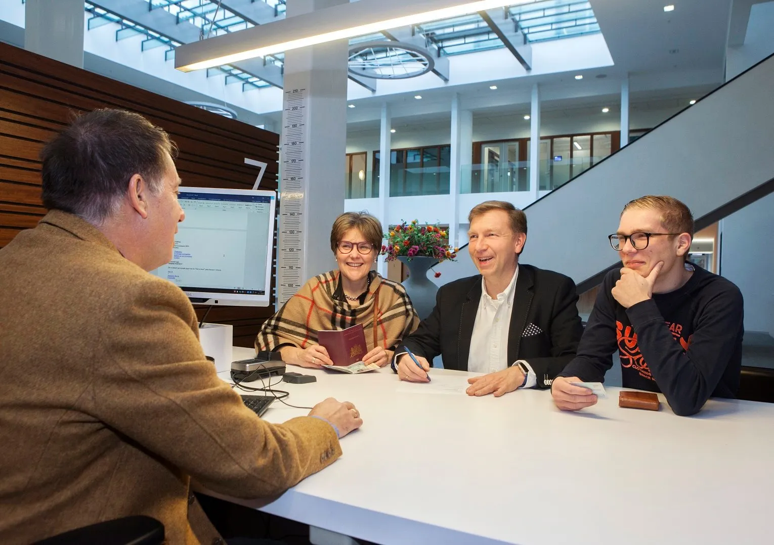 burgemeester kats en gezin