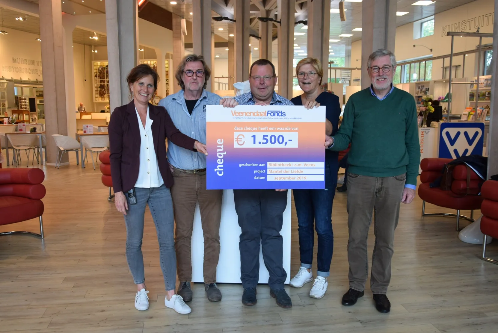 cheque voor mantel der liefde