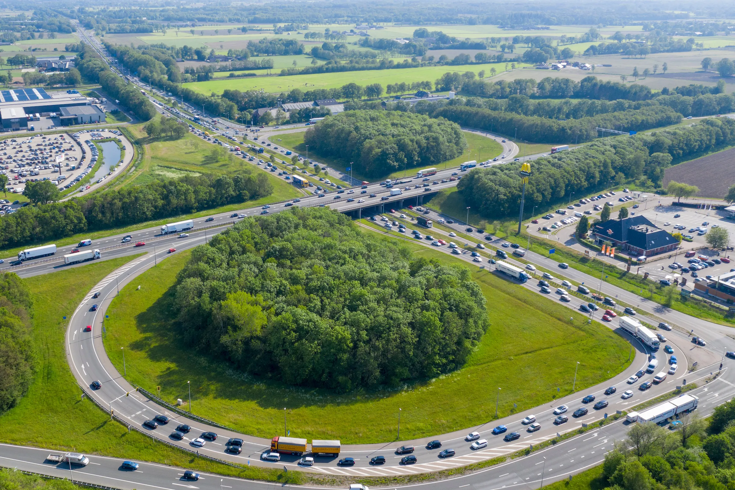 luchtfoto a1 a30 barneveld