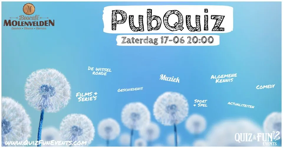 pubquiz boscafe molenvelden