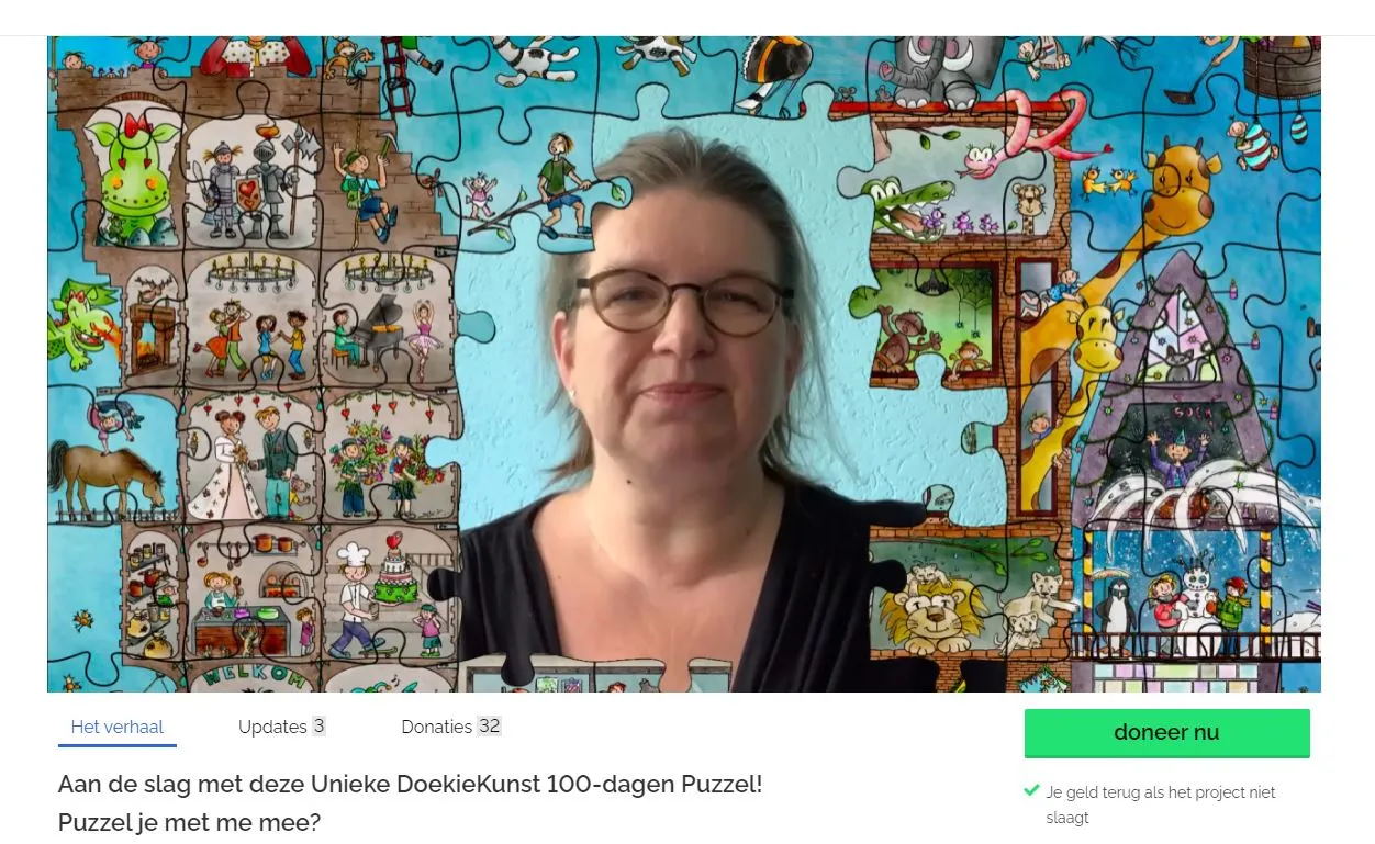 puzzel doekiekunst