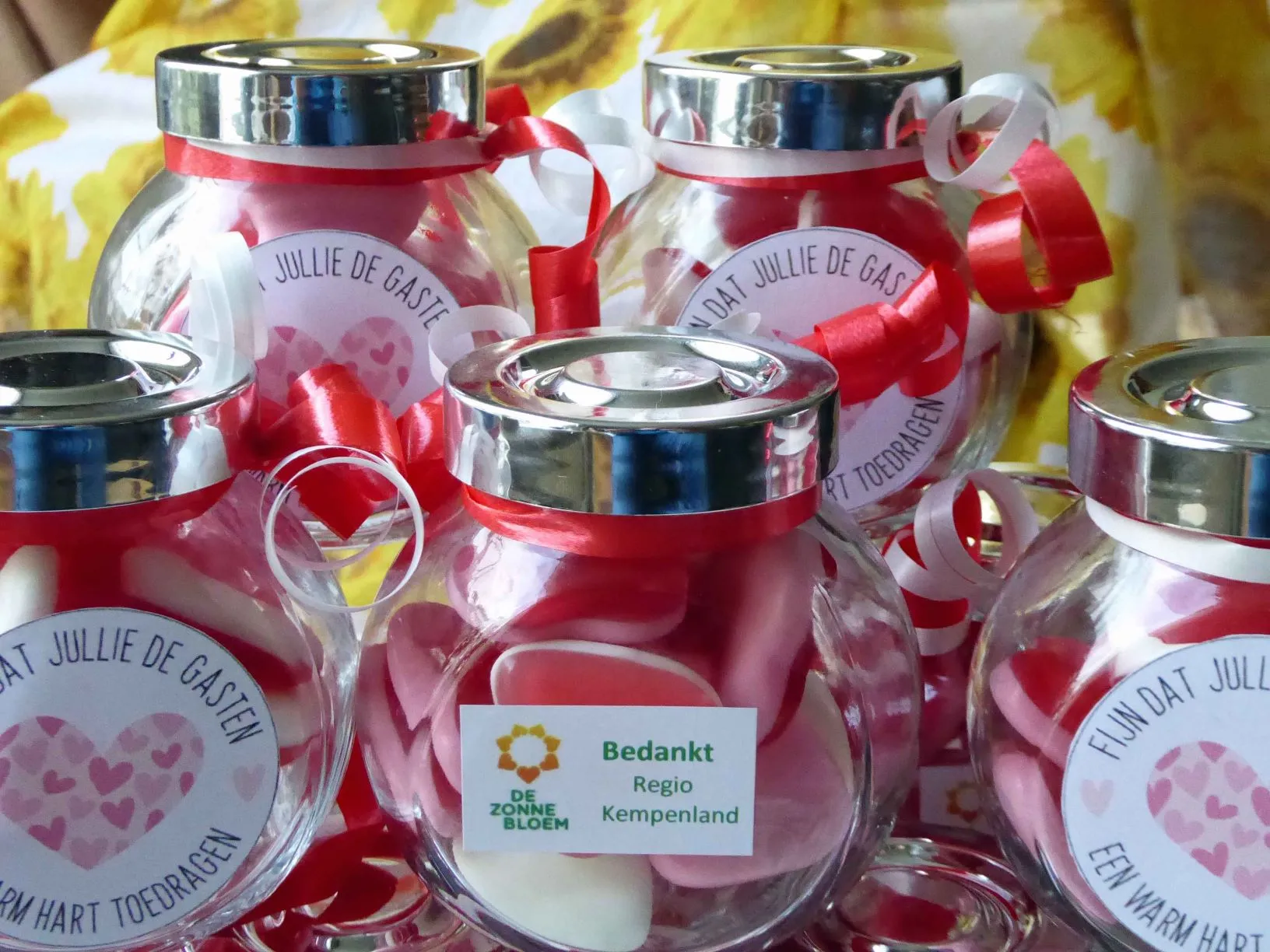 snoeppot vrijwilligers zonnebloem