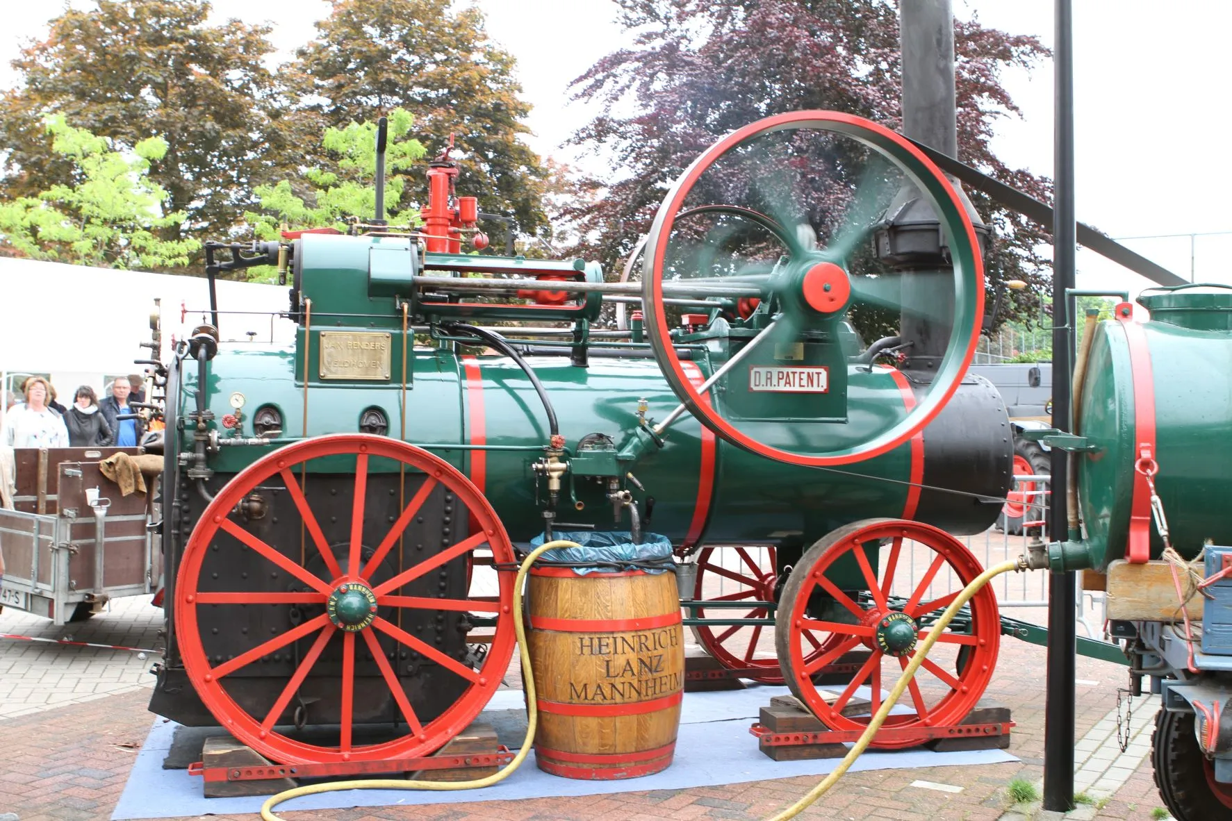 stoommachine werkend