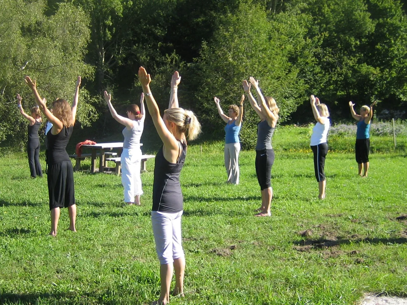 yoga buiten