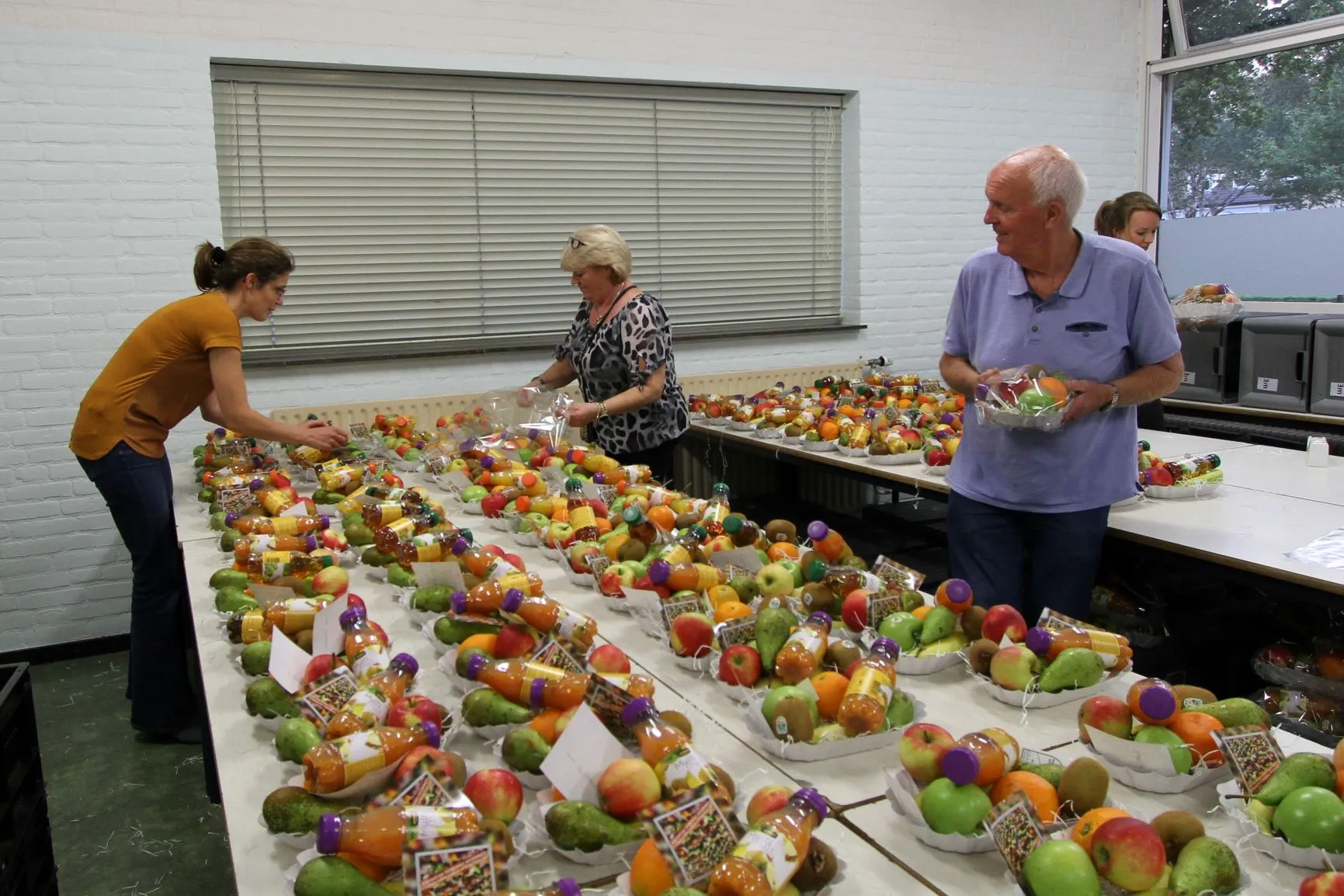 zonnebloem fruitschaaltjes