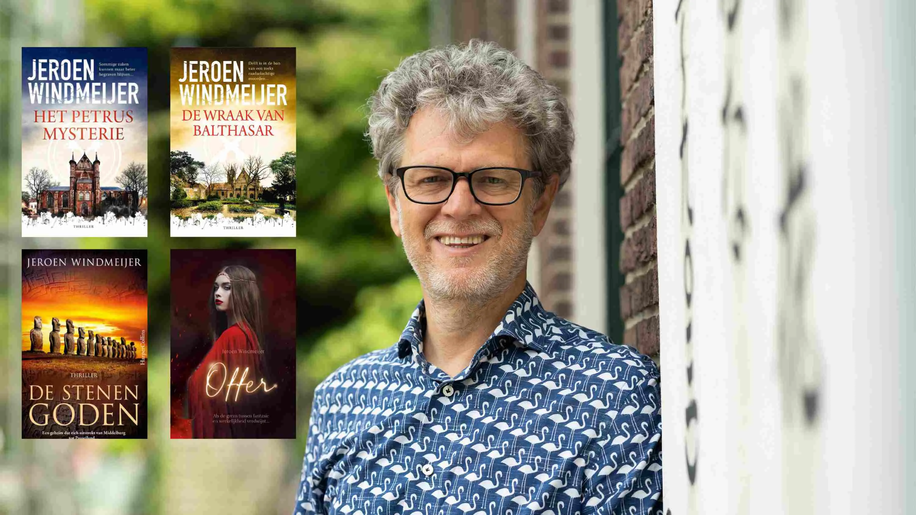 jeroen windmeijer met zijn boeken