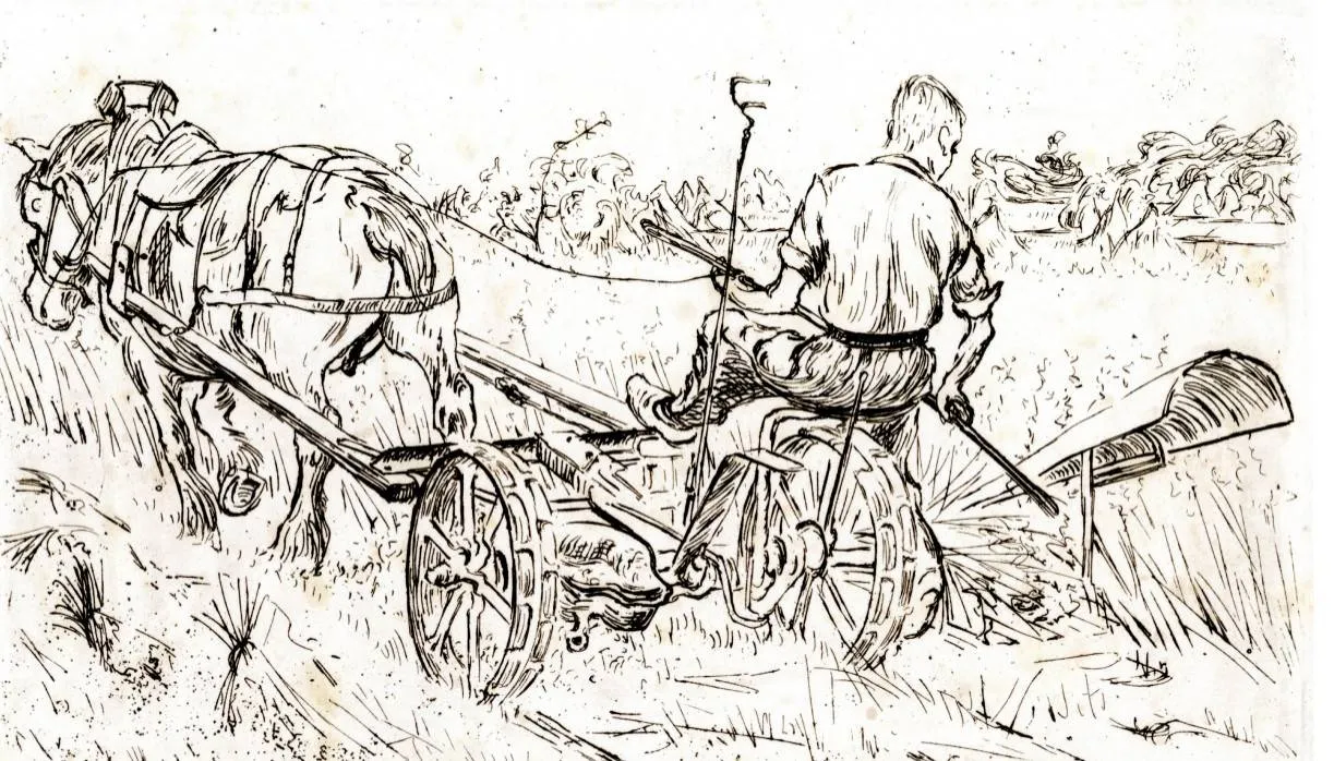 maaien met paard andreas schotel museum esbeek