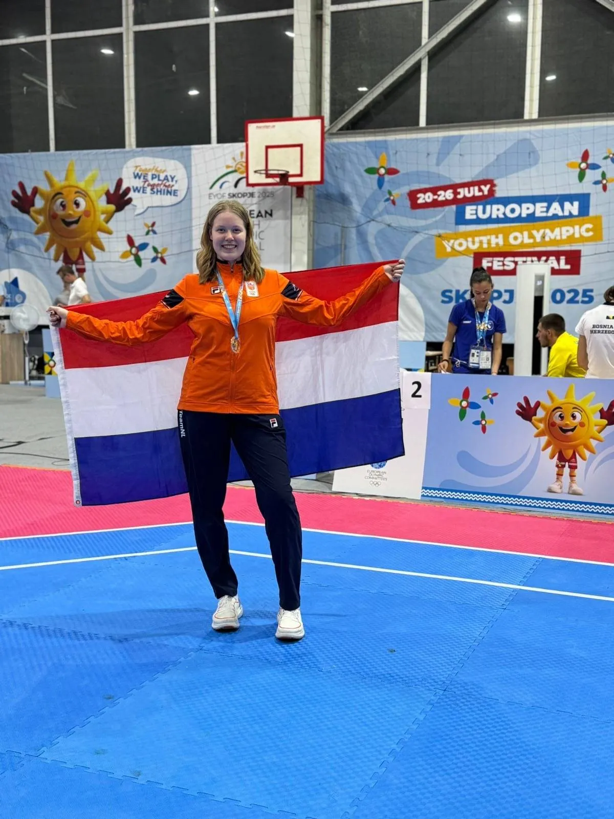 Gouden Nielle op EYOF 2025 Skopje