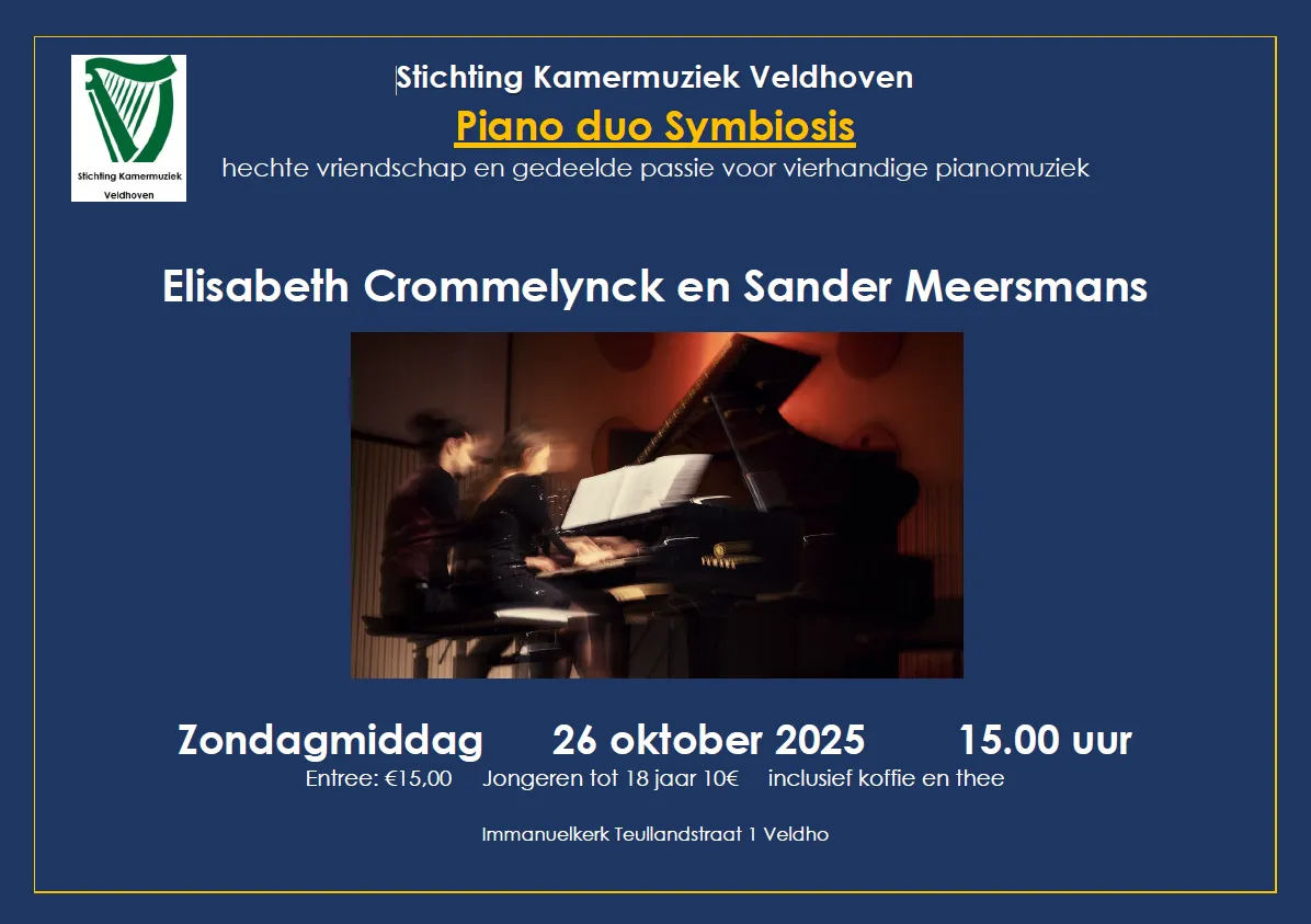Kamermuziek Veldhoven op 26 oktober 2025