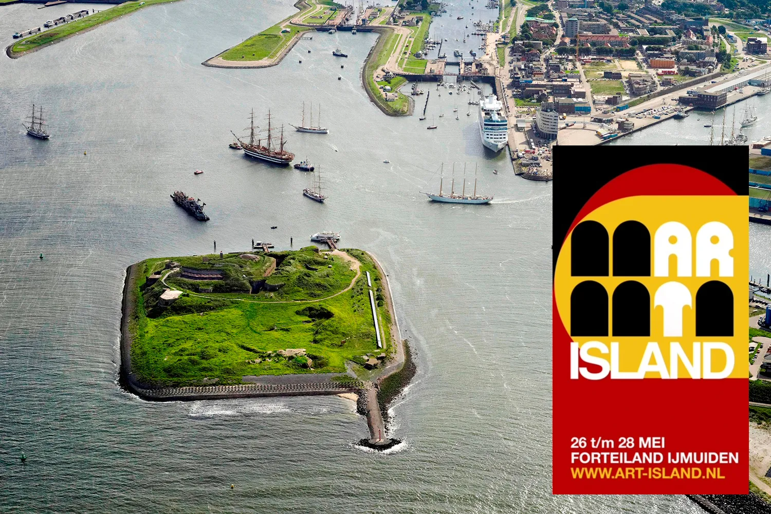 forteiland ijmuiden heliview