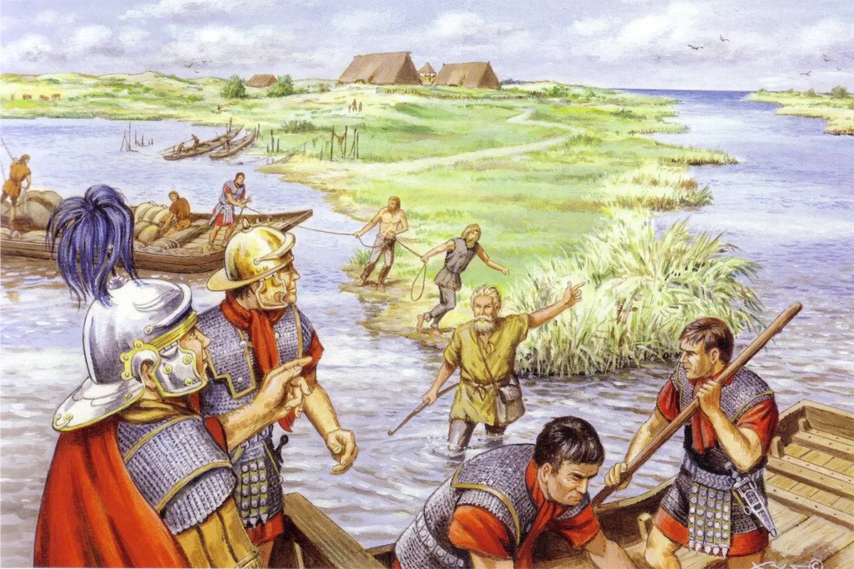 friezen en romeinen ontmoeten elkaar bert bus kopieren