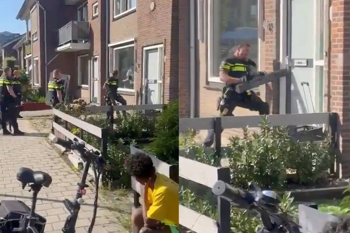 thumb vk pech voor arrestatieteam treffen net iemand die de beste deur van nederland heeft