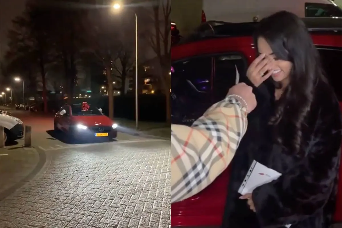thumb vk er is er een jarig nederlandse vrouw krijgt mercedes van broertje