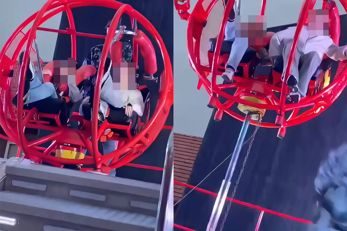 thumb vk meisje op kermis nistelrode maakt slimme beslissing en springt net op tijd uit fly zone attractie