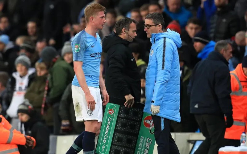 de bruyne city wissel