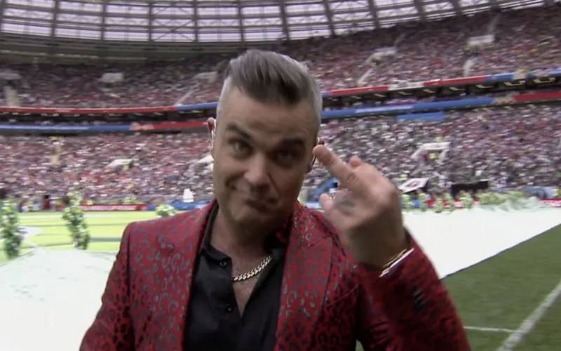 robbie williams middenvinger