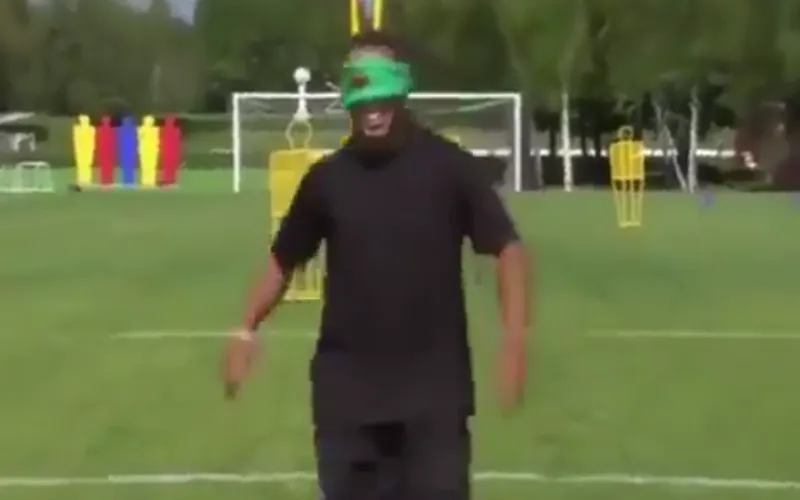 ronaldinho blinddoek