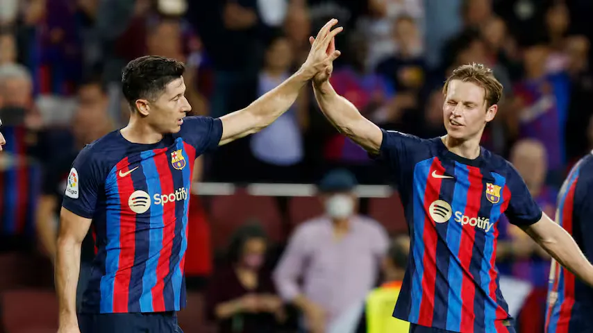 robert lewandowski frenkie de jong