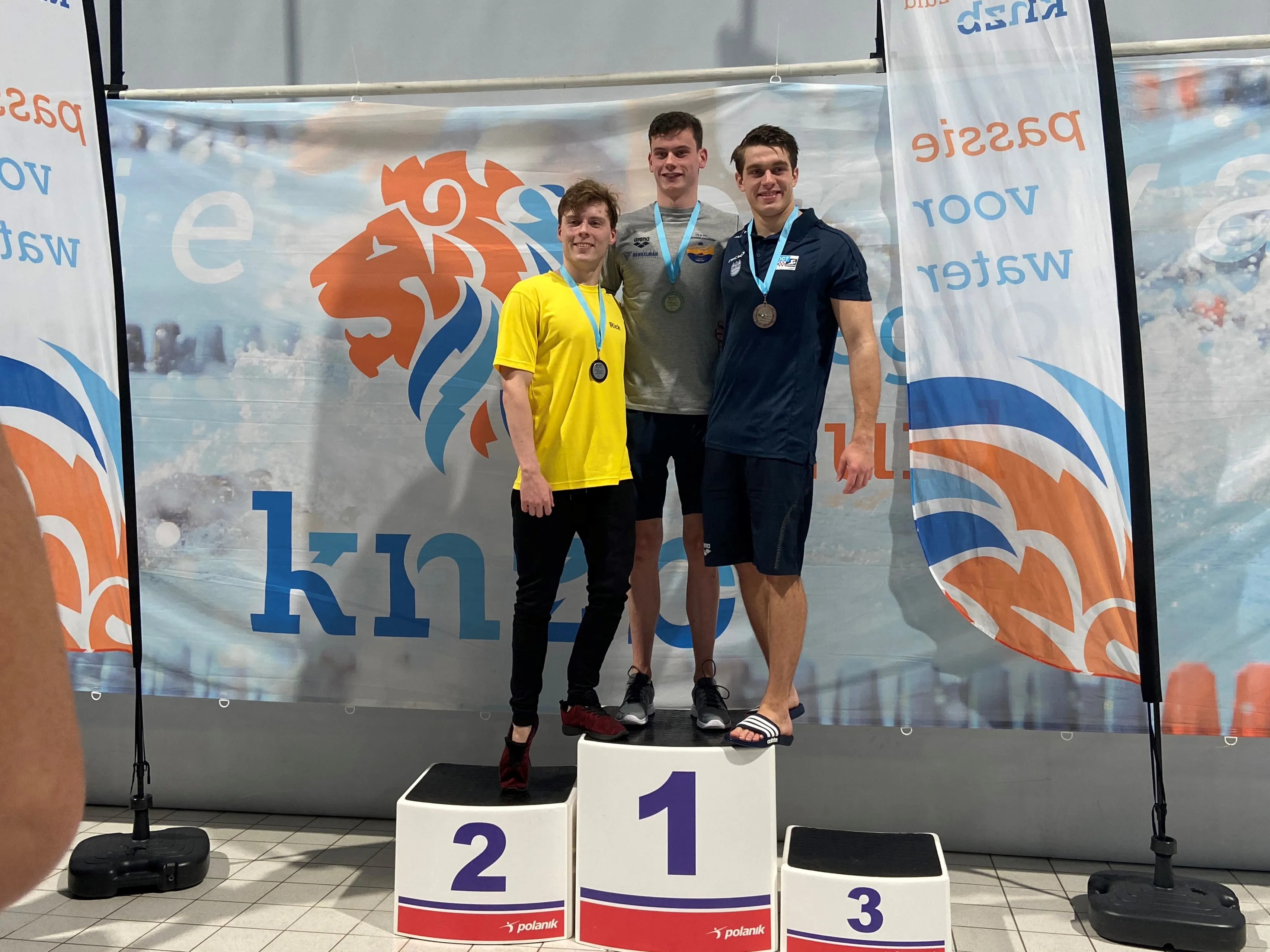 joris te booij goud op 100 meter vrije slag