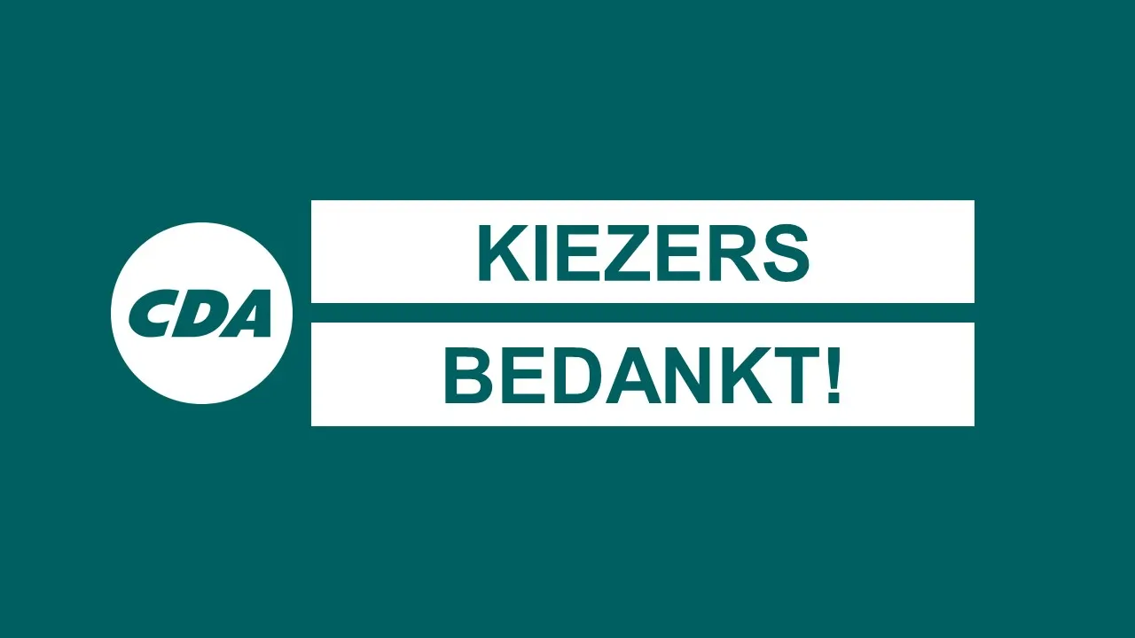 kiezers bedankt