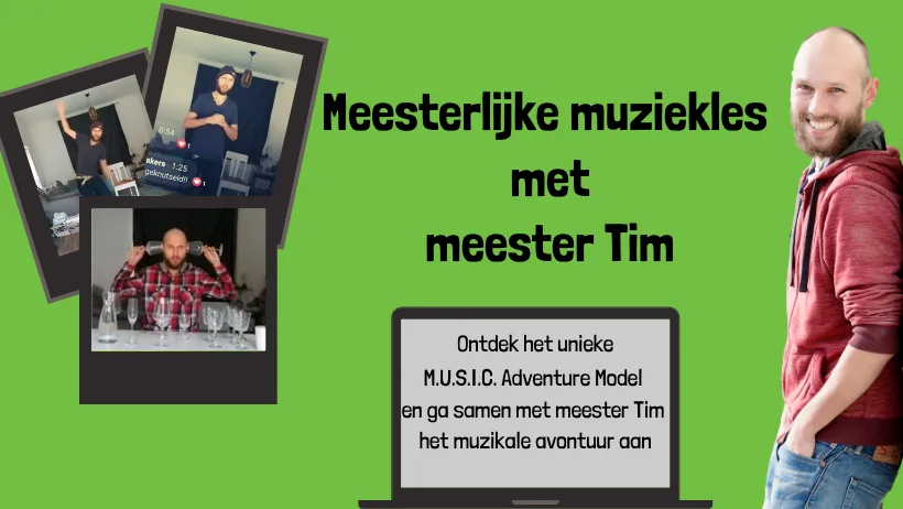 meesterlijke muziekles met meester tim