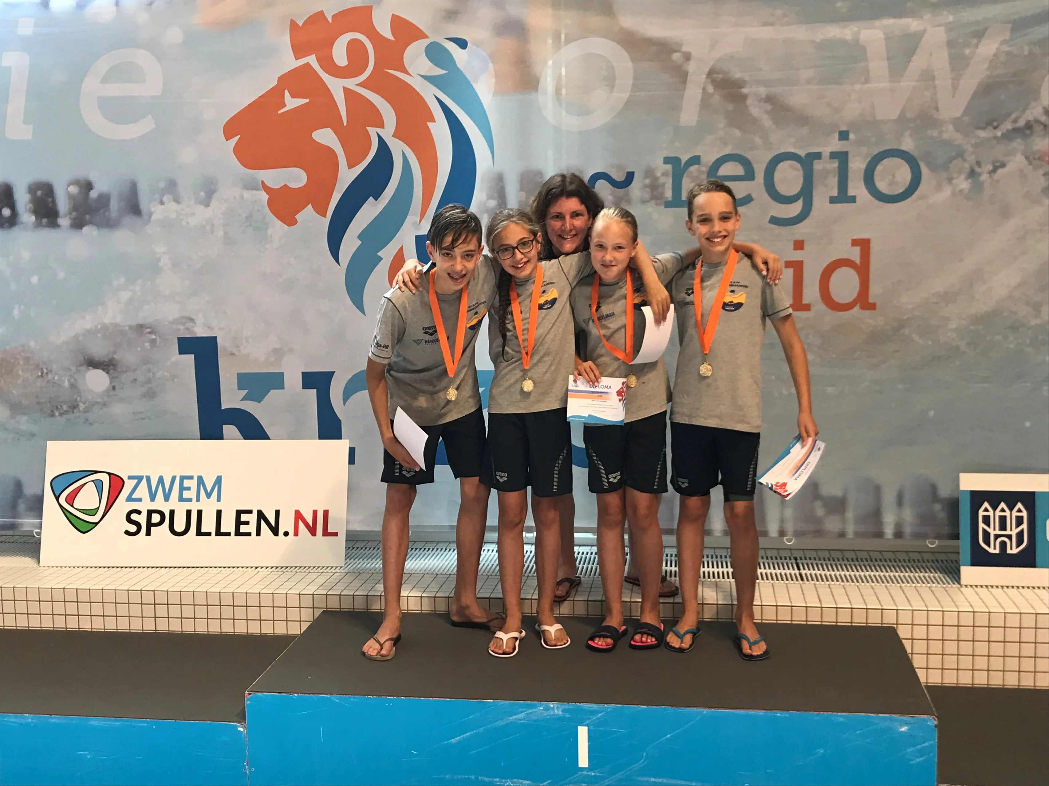 minioren brabants kampioen 50 meter wisselslag estafette 2019