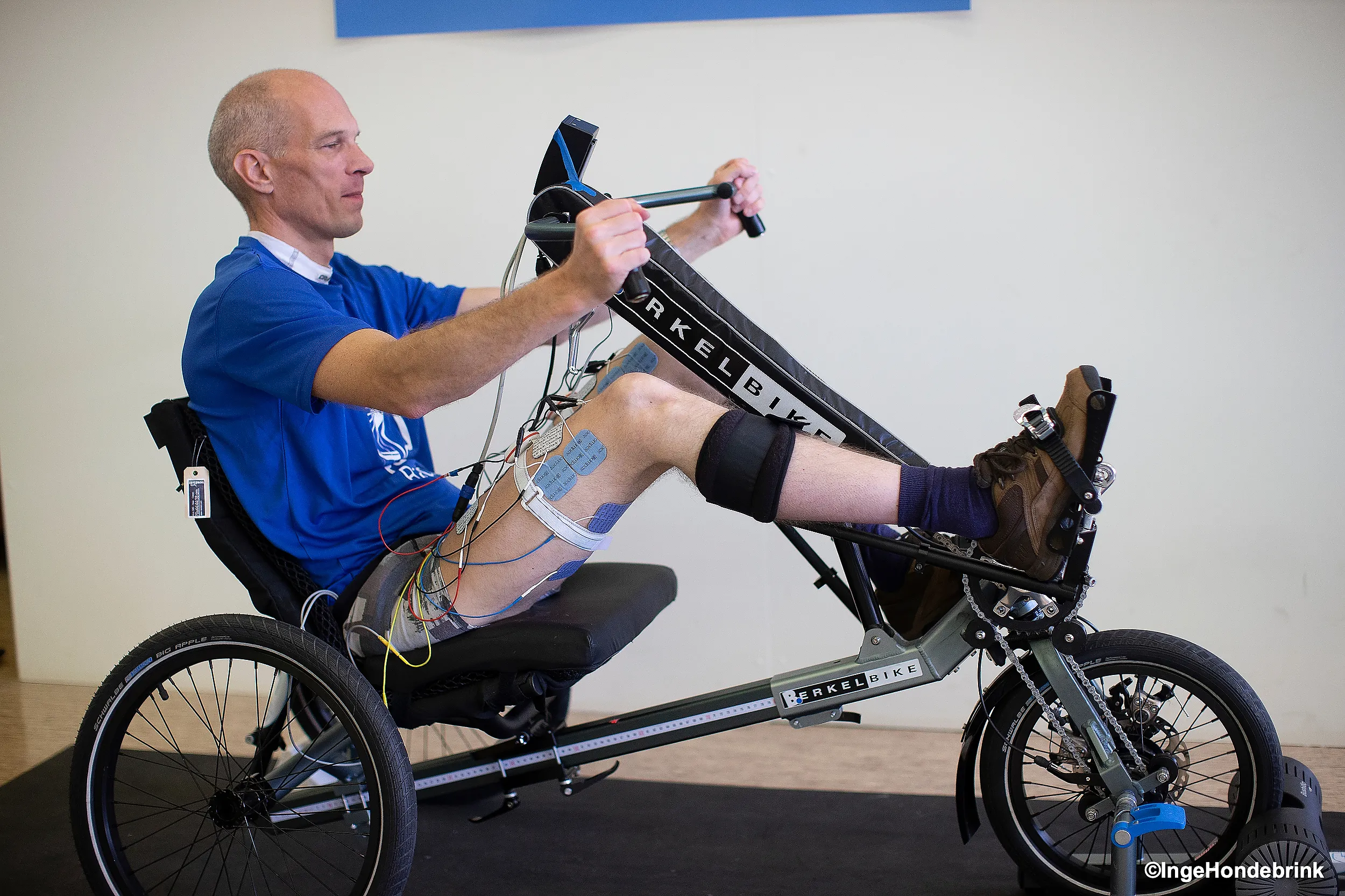 sander koomen in training voor de cybathlon