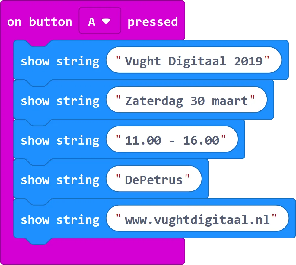 vught digitaal persbericht 2 microbit programmacode gecorrigeerd