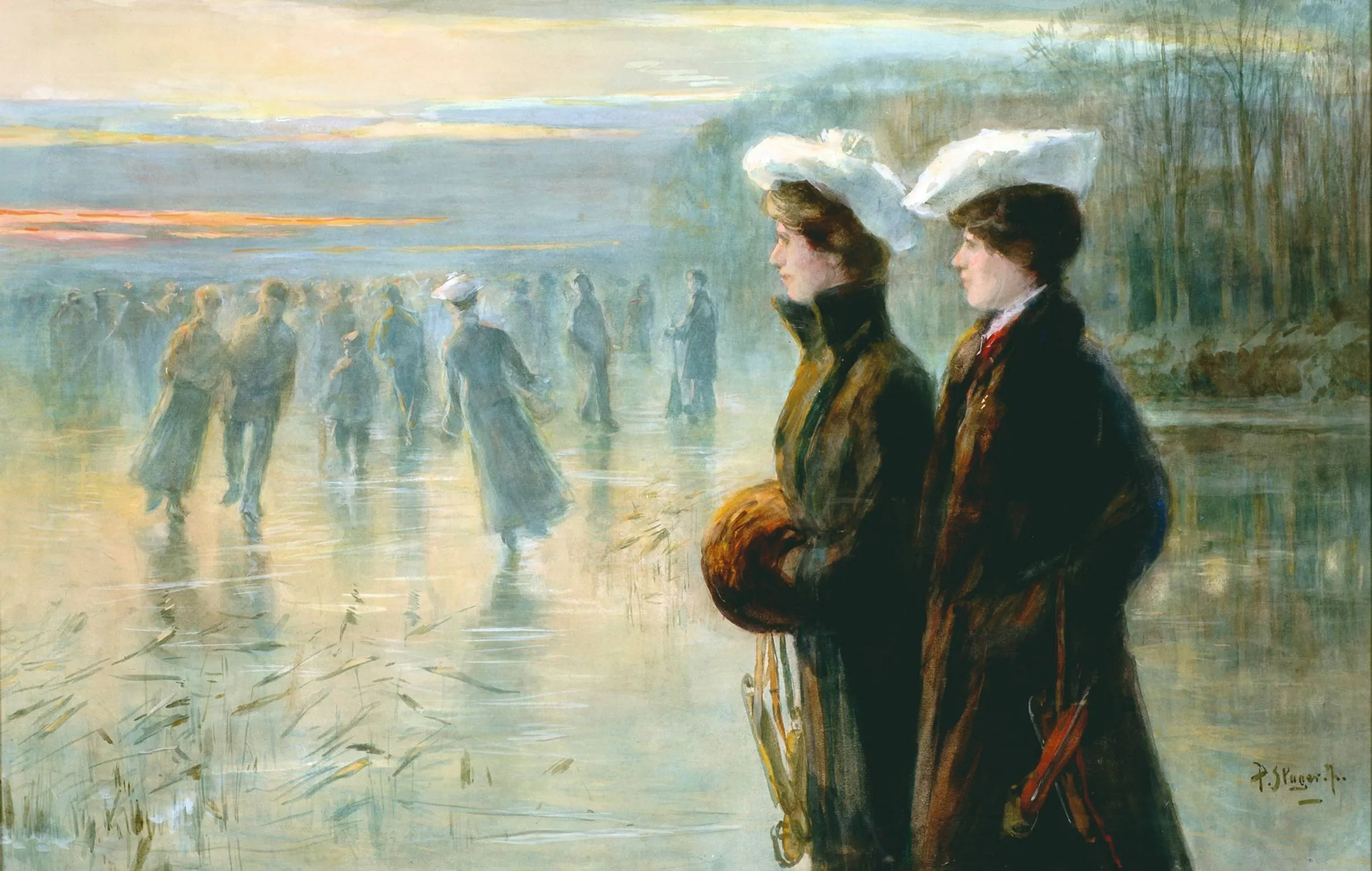 251204 Piet Slager  - Jeanette en Corry Slager aan de IJzeren Man