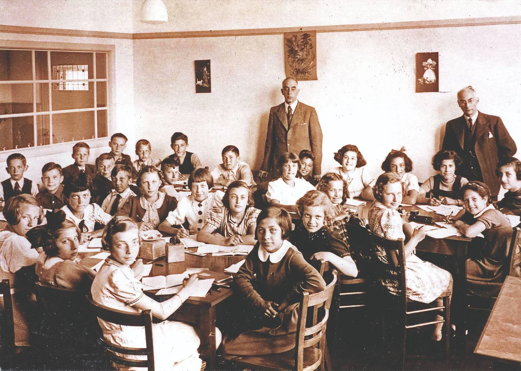 Foto Zesde klas Beekmanschool (1939)